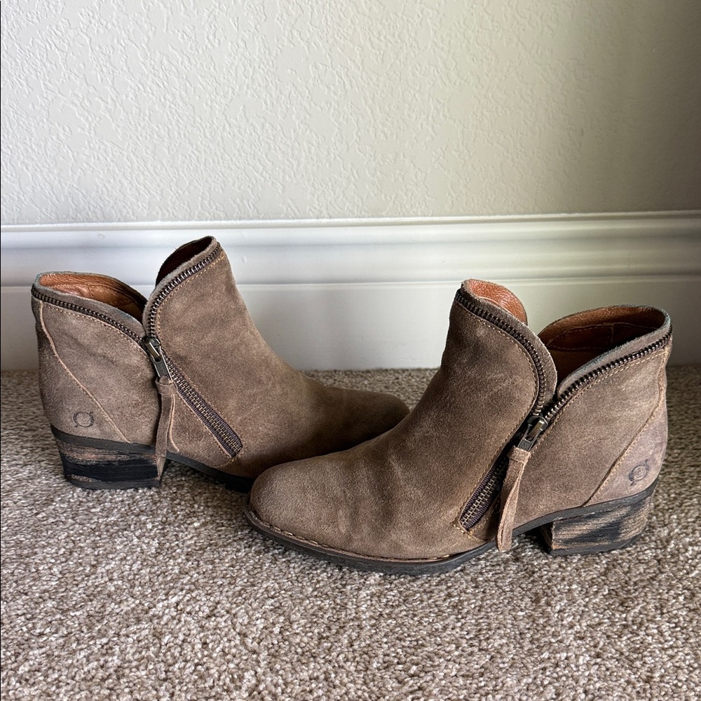 Born Brown Ankle Booties